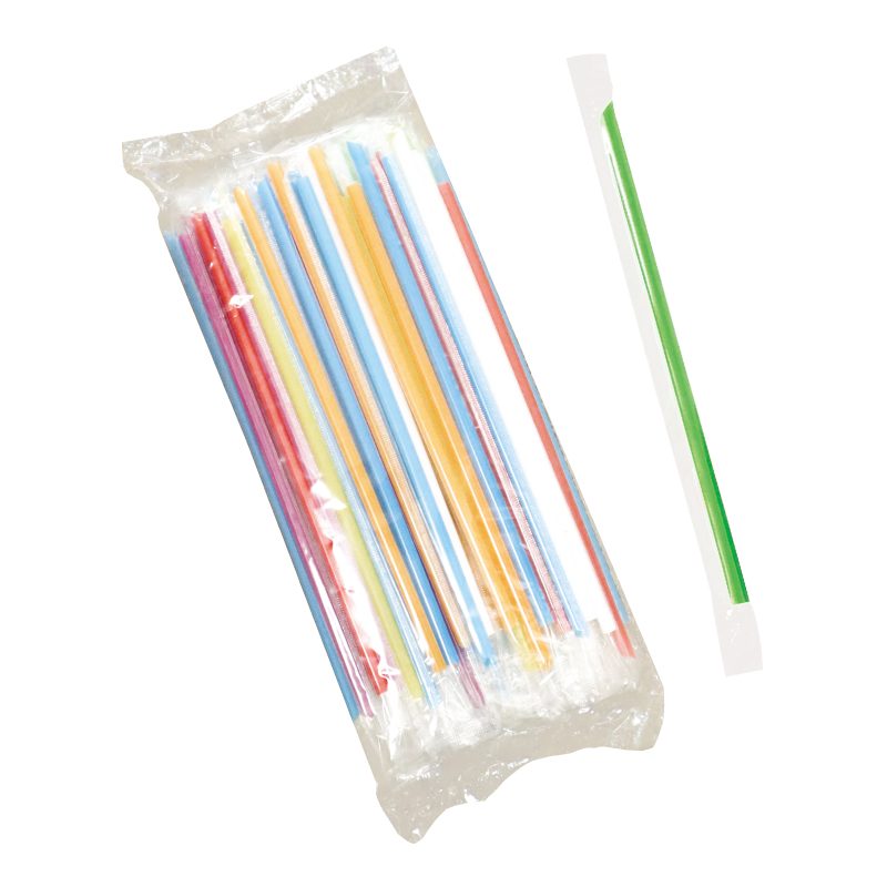 Plastic Straws Wrapped